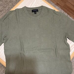 Banana Republic Men's Olive Green Crewneck Sweater